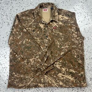 Wrangler Brown and Tan Camouflage Jacket 2XL